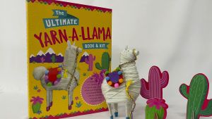The Ultimate Yarn-a-Llama Book & Kit For Kids With Book Wool Threads Stencil To Do Arts & Crafts
