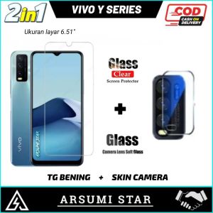 PROMO PAKET MURAH 2 IN 1 TEMPERED GLASS CERAMIC MATTE ANTI SPY VIVO Y20 / Y20S / Y20S G / Y20 2021 / Y20i / Y12S TG ANTI GORES CERAMIC MATTE ANTI SPY + GARSKIN CARBON 3D