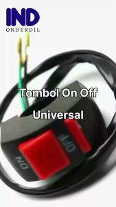 Tombol-Saklar-Swit-Switch On-Off 2 Stang-Setang Tombol Lampu-Klakson Untuk Semua Jenis Motor-Universal