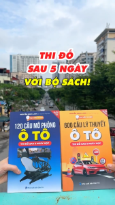 Bộ 3 Cuốn Sách Ôn Thi Lái Xe 600 Câu Lý Thuyết Ô Tô 120 Câu Mô Phỏng Bộ Đề Mới Nhất 2025 Dùng Cho Thi Sát Hạch
