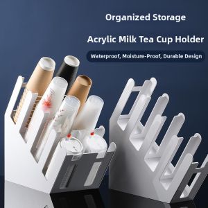 MEISITEKEKE | Cup Holding and Straw Storage Organizer