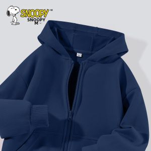 Snoopy | Áo Khoác Mỏng Có Mũ Cho Bé Gái Màu Tím