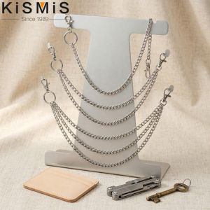 Mens Multi Layer Body Chain Belt Wallet Hip Hop Jewelry Punk Keychain Fashion Accessory Street Style
