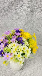 ASTER MINI ARTIFICIAL 28 KUNTUM: BUNGA HIAS PREMIUM UNTUK DEKORASI