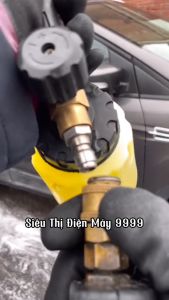 Đầu đực nối nhanh chân 14mm - Nối S.úng phun với béc xịt rửa bình phun bọt tuyết máy xịt rửa áp lực cao