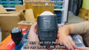[Nâng cấp trợ pha Laser] Đèn bi gầm 3.0 P90 PRO LASER - 3 Gam màu trong 1 biTrợ sáng xe máy bi gầm ô tô 12-16v / DC.