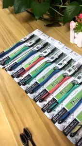 (10 chiếc) Bàn Chải Đánh Răng Bossi Hàn Quốc Than Tre Hoạt Tính Hàng