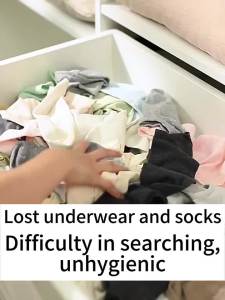 1pcs Underwear storage box hanging on the wall for home use underwear and socks sorting rack no punching silk stockings storag