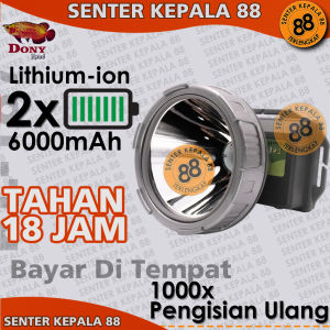 DONY Senter kepala Cas DONY KL 187 MANTAP Terdapat INDIKATOR BATERAI 20 WATT 20W QLED LED T6 KEREN