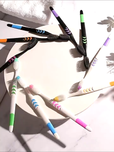 Sikat Gigi Dewasa 1 SET 10 PCS Tavel Toothbrush Double Care Sensitive Soft-Sweet Bee Nano Tech Sikat