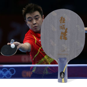 YaoSir Red Double Happiness Wang Hao Ping Pong Racket 5 Layer Wood Base Board Head Heavy Handle Light Ping Pong Bat