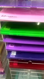 💙 แฟ้มซอง 1 ช่อง แฟ้มซองพลาสติก 410xA4 หลากหลายสี