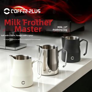 COFFEE PLUS | Professional Milk Frothing Pitcher Stainless Steel