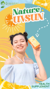 Nature UV Sun HA Viên Uống Chống Nắng Nội Sinh Bảo Vệ Da UV Chống Oxy Hóa Giảm Lão Hóa 30 Viên