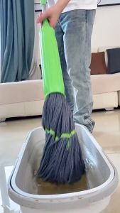 Twist Mop With Wringer Microfiber Strip For Floor Cleaning Wringing Mop Self Squeeze Mop Keep Hand Clean Mop Lantai 经典地拖