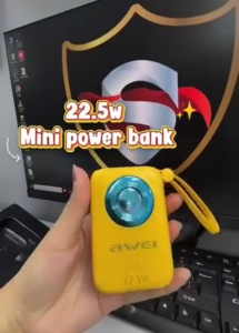 [3C Certified] UniQ.Shop Integrated Dual Cables Powerbank 10000mAh Powerbank | 22.5W Fast Charging Powerbank