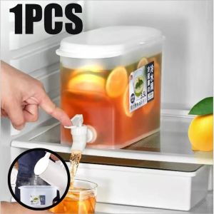 Summer Refrigerator Cold Kettle with Faucet in Refrigerator Large Capacity Portable Cold Kettle Fruit Teapot Cold Water Pitcher