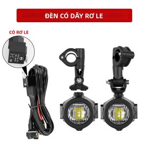 Đèn LED Sương Mù Cho Xe BMW R1250GS ADV F800GS Yamaha MT07 MT09 Xe Máy Phụ Trợ Đèn Pha Hội 40W Đèn Trợ Sáng