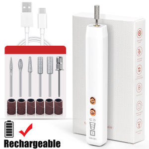 Lulaa | LINMANDA Electric Nail Drill for Acrylic Gel Dip Powder Nails Professional Nail Efile Kit with Nail Drill Bits&Sanding Bands
