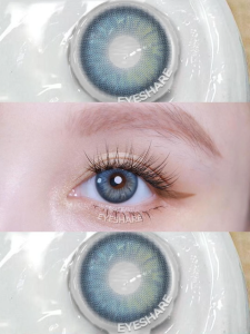 eyeshare 1 cặp kính áp tròng DUBLIN series kính áp tròng màu gradient kính áp tròng màu xám phương tây 6 tháng lens