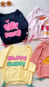 Crop Top Anak Maliqa: Kaos Anak Super Premium