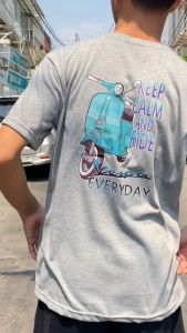 KAOS ATASAN OBLONG DEWASA PRIA/LAKI-LAKI LENGAN PENDEK DISTRO GAMBAR DEPAN BELAKANG KAOS VESPA-722