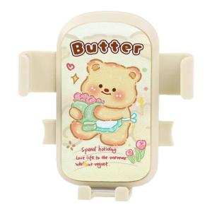 Cute Cartoon Multi-Functional Hook Mobile Phone Holder for Electric Vehicle Delivery Riding Shockproof Navigation Support Frame