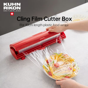 KUHN RIKON Cling Film Cutter Box Plastic Food Wrap Dispenser Suitable for 30cm Kitchen Clim Wrap