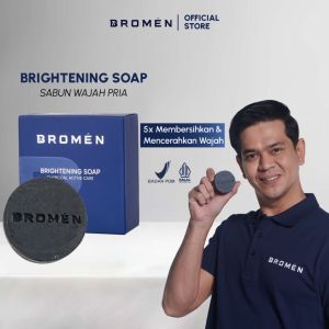 BROMEN Acne Facial Wash sabun wajah pria mengurangi kulit berminyak berjerawat dan bekas jerawat
