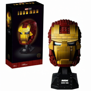 LELE  BROTHER | Super Hero Iron Armor Helmet Bust Educational Construction Toy