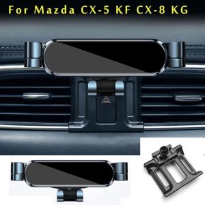 Car Phone Holder For Mazda CX5 CX 5 KF CX 8 KG 2017 2021 2022 2023 2024 Car Styling Bracket GPS Stand Rotatable Support Mobile Accessories