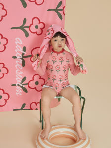 Princess Style Original Long Sleeve One-Piece Girls Swimsuit