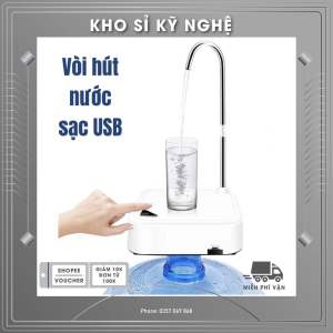 Vòi Rót Nước Tự Động Sạc Cổng USB Tiện Dụng Và Bền Máy Bơm Nước Điện Tự Động Nhỏ Gọn TRẮNG Máy Bơm Nước Đặt Trên Bàn