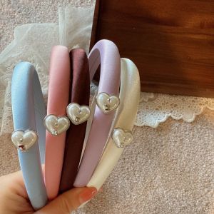 New Simple Versatile Sponge Hairband Elegant Girl High Forehead Press Hair Clip Womens Headwear Fashionable Hair Accessories