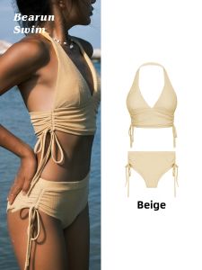 BEARUN | Split Vacation Bikini Set for Smaller Chests