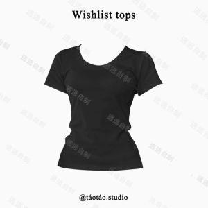 เสื้อยืดคอกลมแขนสั้นทรงสลิมฟิตสำหรับผู้หญิง ฤดูร้อน 2024 ทรงพอดีตัว เสื้อชั้นในลำลอง ผ้าฝ้ายผสมโพลีเอสเตอร์