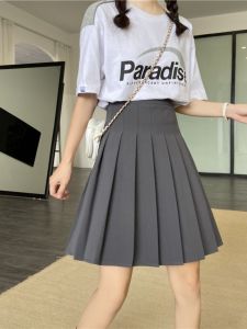 Mở Rộng Cao Vòng Eo Ve Áo Dành Cho Nữ Xuân Hè Mùa Thu JK Đồng Phục Đi Học Phong Cách Thon Gọn Chống Nhẹ Cao Vòng Eo Polyester