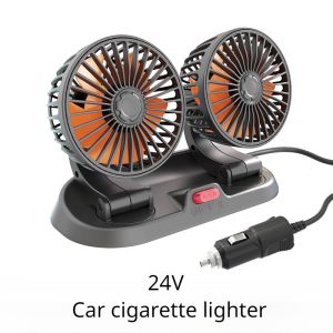 Quạt Ô Tô 3 Đầu Điều Chỉnh Được 12V 360 Độ ° Máy Thông Gió Ô Tô Có Độ Ồn Thấp Đa Chức Năng Có Khe Cắm Thẻ Cho Xe Cộ