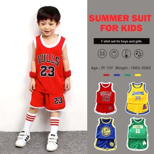 Kids High Quality Basketball Jersey Breathable and Comfortable Jersey Set for Kids Boys and Girls 3-10 Years Old