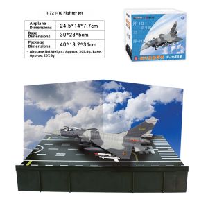Simulative Parade J-10 Fighter Model Collection Decorative Gift