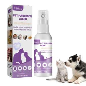 Pet Estrus Calming Spray Safe Healthy Calming Diffuser Cat Anti Anxiety Liquid Prevent Howling Soothe Calming Emotions