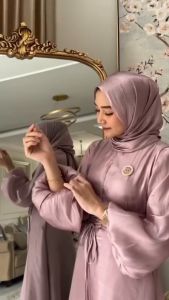 ANNYA SHIMMER DRESS FREE BELT // DRESS KONDANGAN KEKINIAN VIRAL // BUSUI FRIENDLY // GAMIS LEBARAN TERBARU 2024