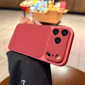 AO.HU | Lucky Year Red Phone Case for iPhone 17/18 Pro Max Leather