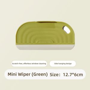 Mini Plastic Glass Mirror Scraper Holder Window Shower Cleaning Wiper Tool Bathroom Blade Shower Squeegee Household Accessory
