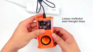 Speaker Bluetooth Mecha Mini 5w Transparan Audio LED Rhythm TWS 5.0 Murah