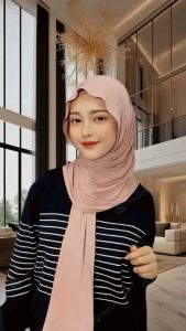 MUTIARA CAHAYA KERUDUNG - PASMINA JERSEY PREMIUM / PASHMINA KAOS / PASHMINA NON INSTAN