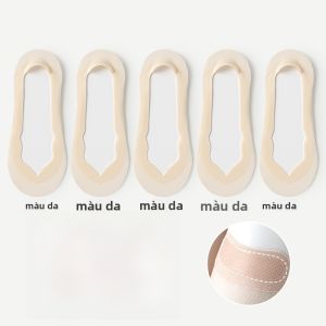 MiiOW | Tất thuyền cotton mỏng mùa hè chống trượt cho nữ Tất cao gót vô hình bằng lụa băng Tất cotton thoáng khí