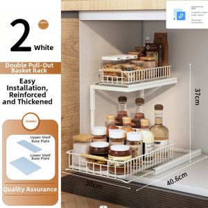 Double Pull-out Under Sink Storage Organizer