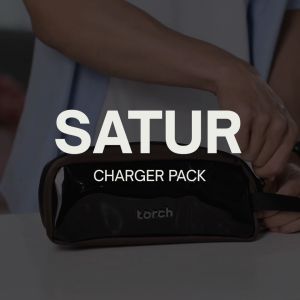 TORCH Satur Charger Pack Pouch Mouse Headset Kabel Organizer Transparan Packing System Anti Air