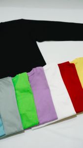 Little Orca - Kaos Polos Lengan Panjang Anak Laki Laki & Perempuan